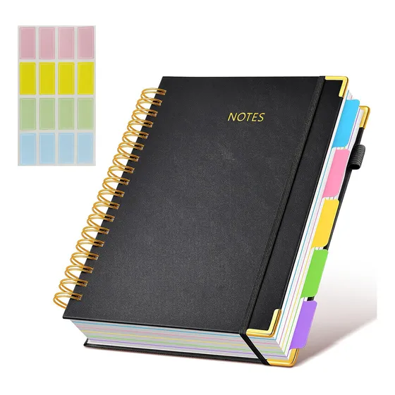 Libreta Universitaria Cuaderno Profesional 5 Color 300 Hoja Color Negro