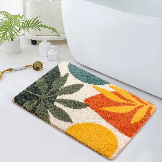 Uphome Alfombra Baño Moderna Abstracta Antideslizante Agua X