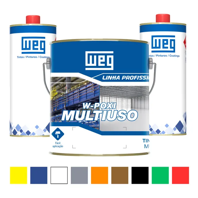 Kit Tinta Weg Epóxi Multiuso + Catalisador + Diluente 4,5 L