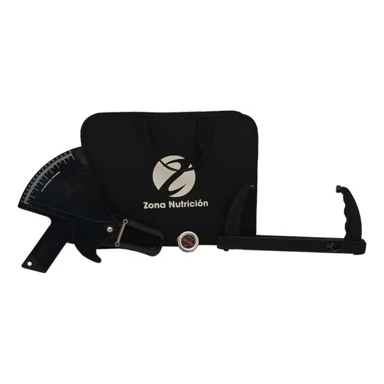 Kit de antropometría Zaude plicómetro con cinta metálica color negro