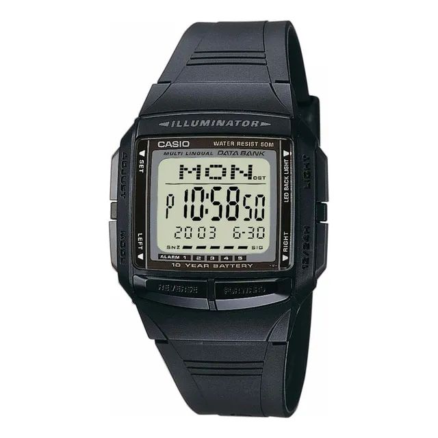 Reloj Casio Digital Vintage para hombre, DB-36-1avdf, negro
