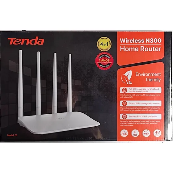 Router Wifi Tenda Inalámbrico F6 N300 2.4 Ghz 