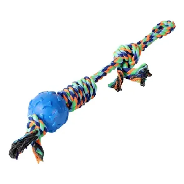 Juguete Para Perros Cuerda Con Pelota Y Nudos