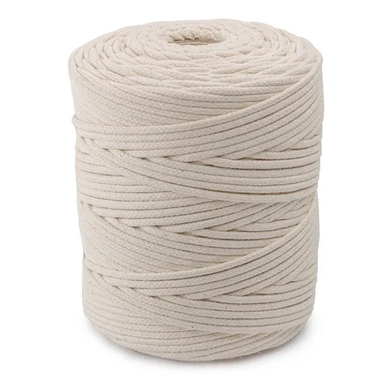 Codón De Algodón Trenzado Para Macramé 4mm X 200 Metros