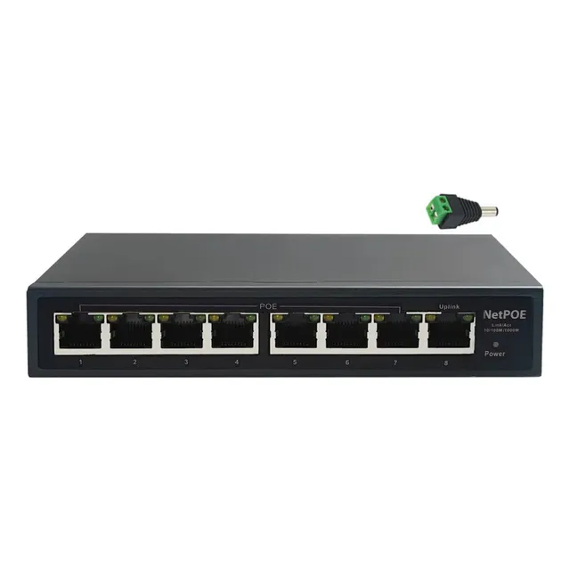 Switch Poe Gigabit Wisp 8 Ptos Ubiquiti Mikrotik Sin Fuente