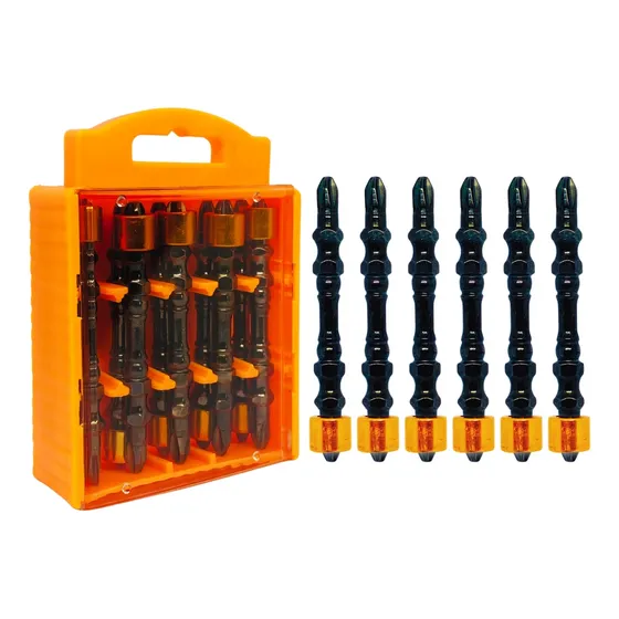 Jogo Bits Parafusadeira Ponta Phillips Dupla Magnético 10pcs