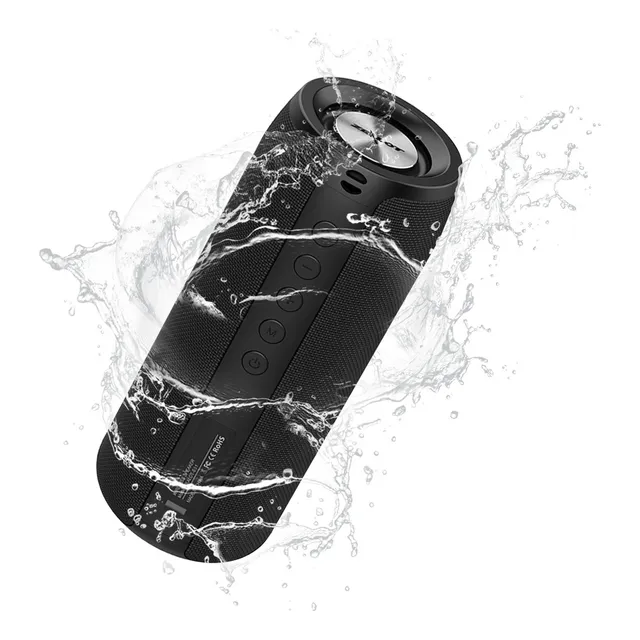 Bocina Bluetooth Portátil Altavoz Waterproof Con Micrófono Lacasi AMC9 Color Negro