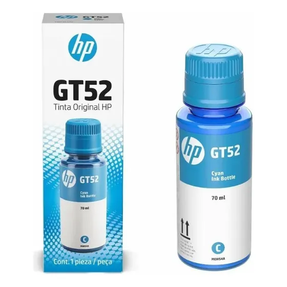 Tinta Hp Gt52 Impresora Smart Tank  Cyan 90 Ml (n)