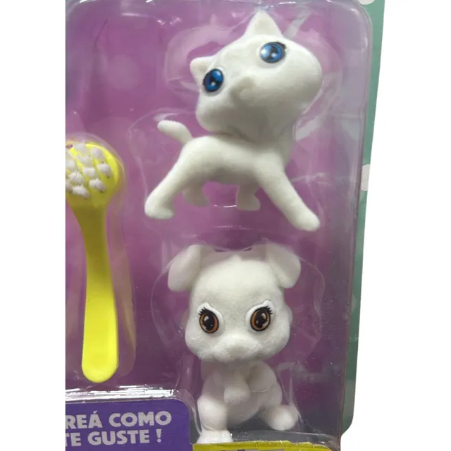 Set De Muñecos Mascotas Dino Para Pintar Lavables Muñequitos