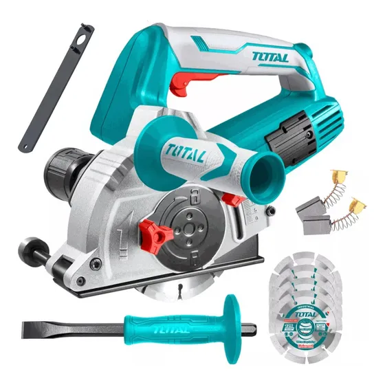 Regateadora De Concreto Pared 5'' Accesorios 1500w Total 
