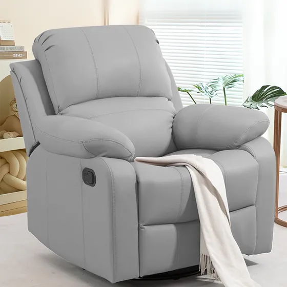 Sillón Sofá Mecedor Giratorio Reclinable Reposapiés Ouo D008