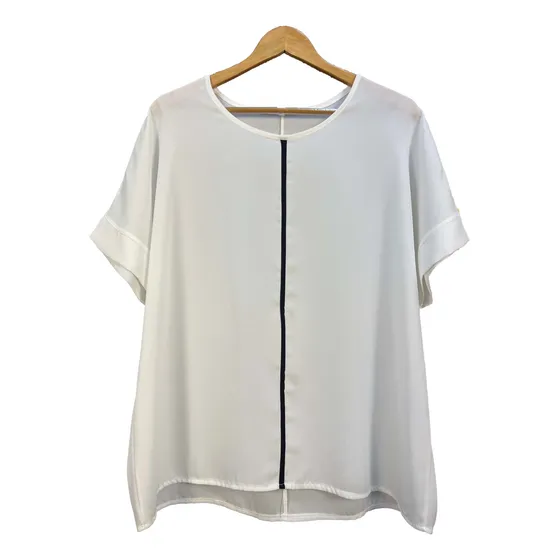 Blusa Mujer Gasa Crep Talle Grande Combinada Linea Feilzfem
