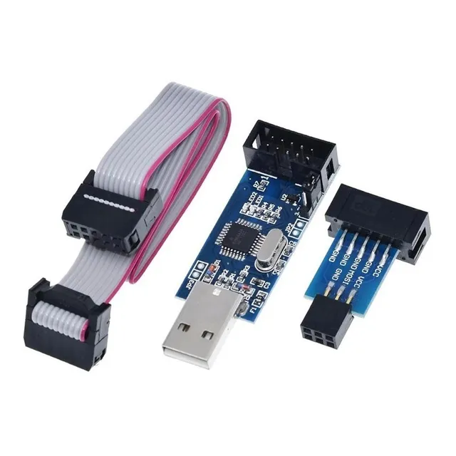 Programador Usbasp Usbisp Asp Isp+adaptador 10 - 6 Pines Atm