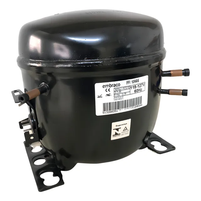 Motor Compressor 1/3 Hp Ffi10hak Embraco Gás R134a 127v