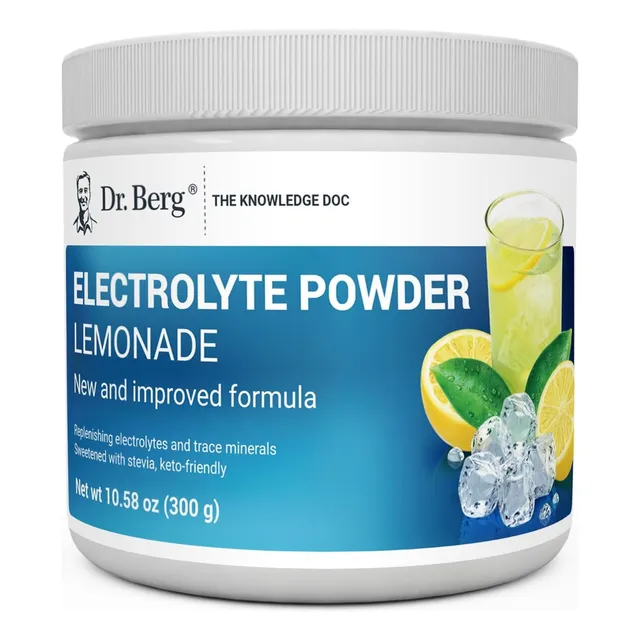 Electrolitos En Polvo De Alta Energía Dr. Berg 300 G Limonada