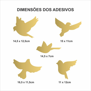 Kit Adesivo Pássaros Para Janelas Vidros Anti Colisão 20 Un Kit Adesivo Pássaros Para Janelas Vidros Anti Colisão 20 Un