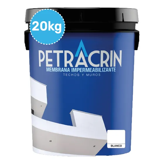 Membrana Liquida 20 Kg Membrana Transitable Elastomérica Acabado - Color Blanco