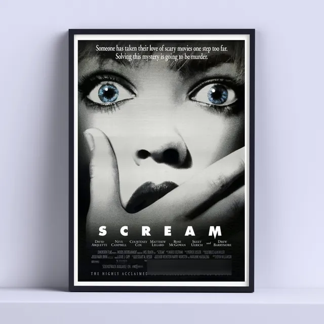 Cuadro Scream Pelicula Poster 30x40cm Listo P Colgar