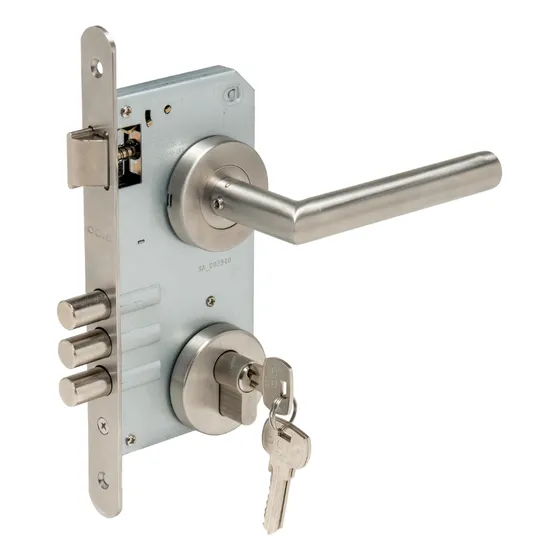 Set De Acceso Cerradura Embutir 201 Odis + Manilla 9480 Inox