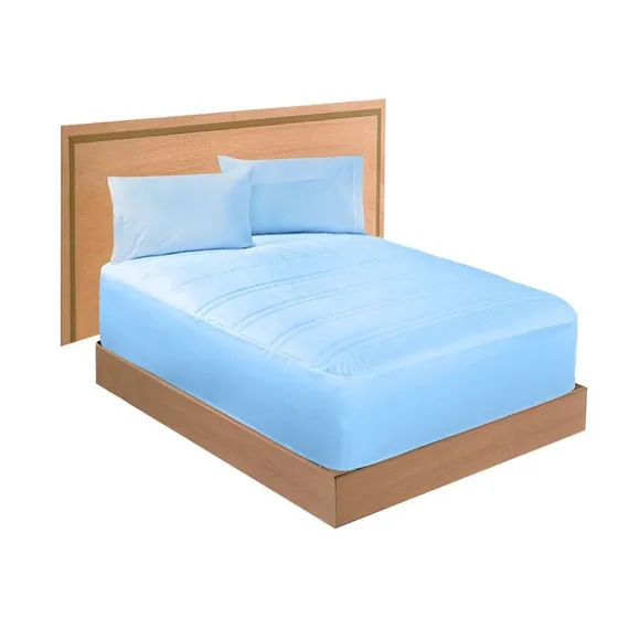 Protector Cubre Colchón King Size Azul Antiácaros Ultra King