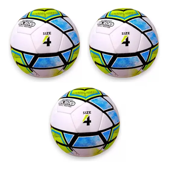 Pack X3 Pelota De Futsal N4 Pique Completo F5- F9 Manchester