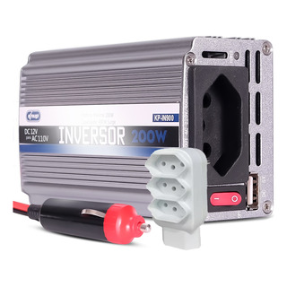 Inversor 12v Para 110v 200w Conversor De Tensão Usb 5.0 Knup Inversor 12v Para 110v 200w Conversor De Tensão Usb 5.0 Knup