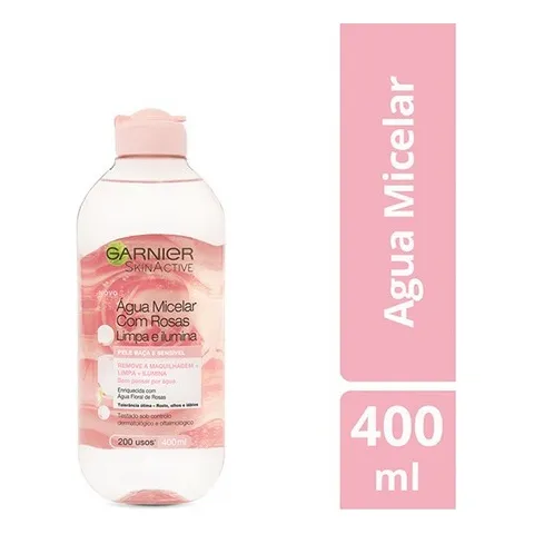 Agua Micelar De Rosas Garnier Skin Active Facial 400ml