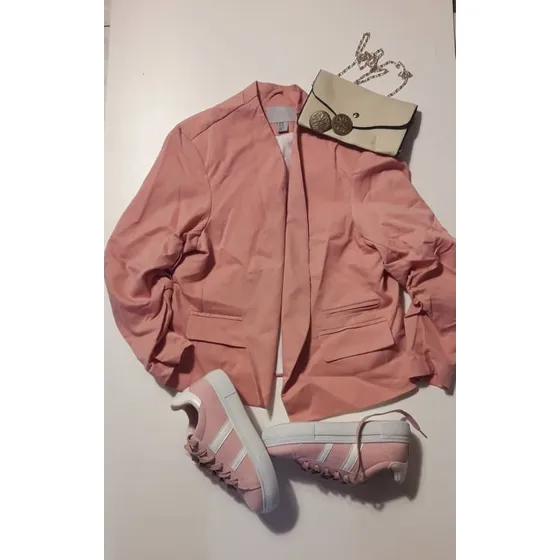 Chaqueta Color Rosa Pálido Para Dama (talla S-m)
