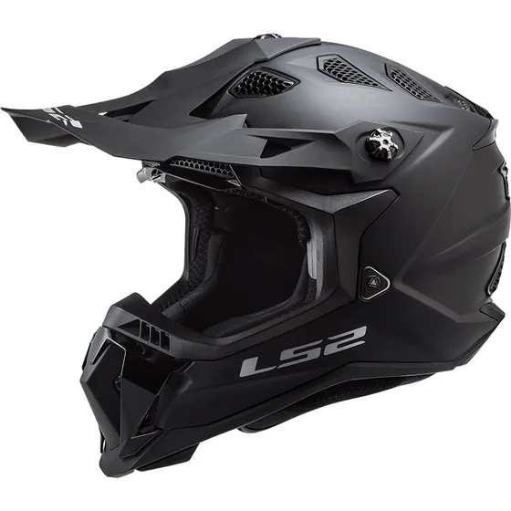 Casco Para Cross Ls2 Mx700 Negro Mate Solid Subverter