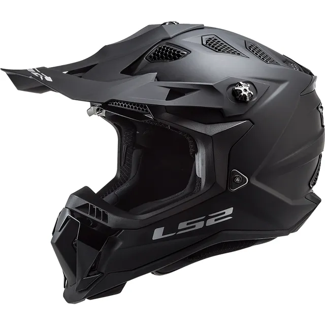 Casco Para Cross Ls2 Mx700 Negro Mate Solid Subverter