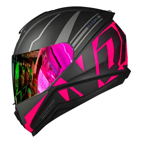 Capacete Norisk Ff802 Razor Speedmax Vermelho/preto Cor Vermelho
