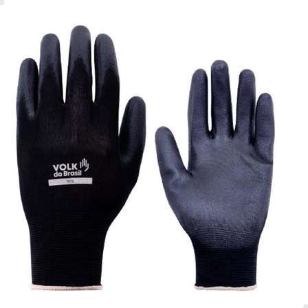12 Luva Pu Multiuso Preto Serviços Gerais Multitato Nylon 12 Luva Pu Multiuso Preto Serviços Gerais Multitato Nylon