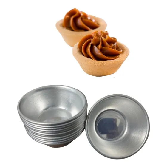 Kit 50 Forminhas Empadinha N° 2 Funda Especial Alumínio Lisa