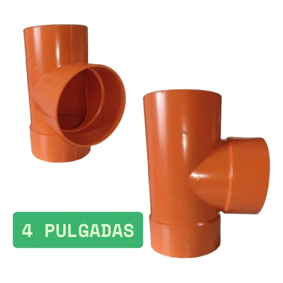 Tee Pvc Sanitaria Reforzado 4 Pulgadas (110mm)