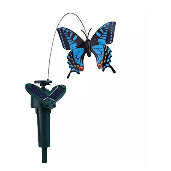 Figura Realista Mariposa Solar Giratoria Kivs Para Jardines