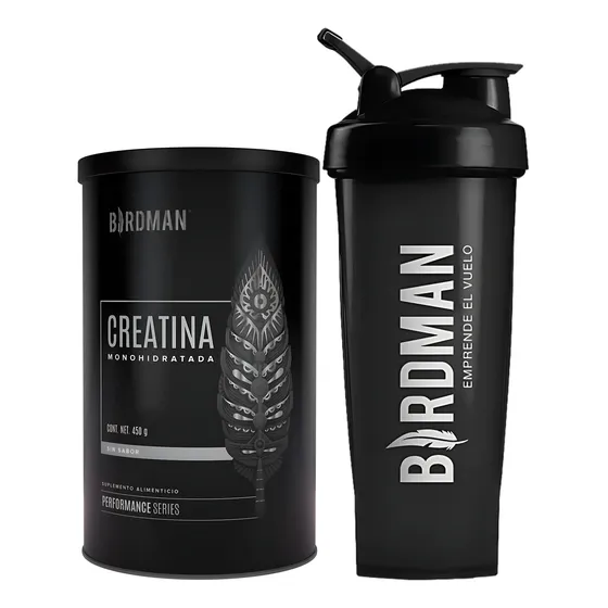 Birdman Creatina Monohidratada 90 Servicios + Shaker 600ml