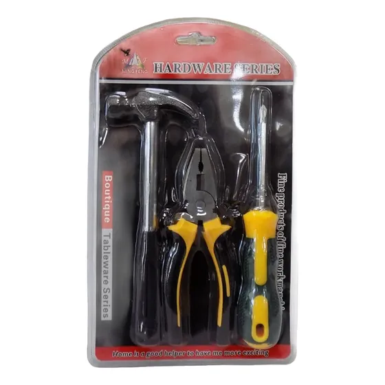 Set Heramienta Martillo, Pinza Y Destornillador