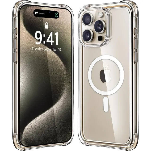 Cubo Magnético Para iPhone 15 Pro, Protección Grado Militar