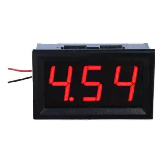 Voltimetro Digital Dc 4,5v-32v Vermelho