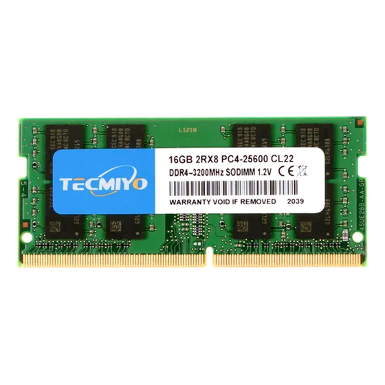 Memoria Ram Ddr4 16 GB Tecmiyo 3200 Mhz Pc4 25600 Sodimm Verde