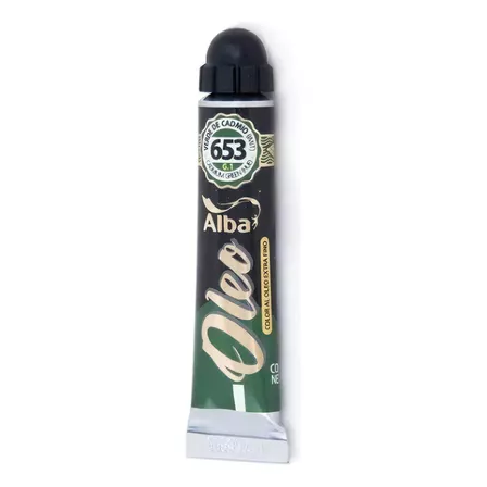 Oleo Profesional Alba 18ml Verde De Cadmio Imit 653 Color del óleo 653 VERDE CADMIO