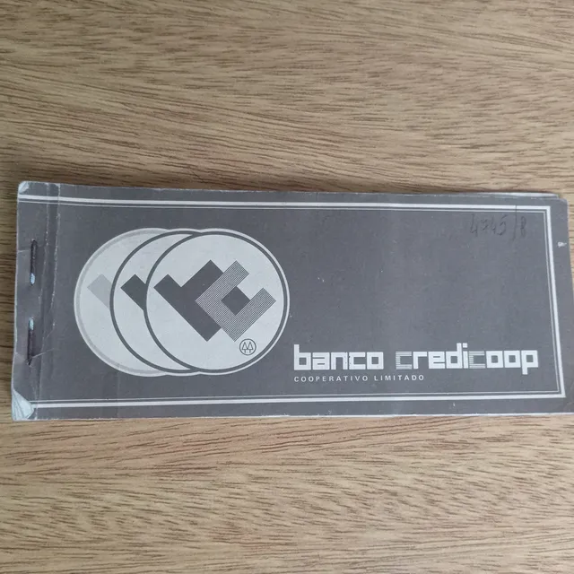Antigua Chequera Banco Credicoop Deposito Usada Buen Estado