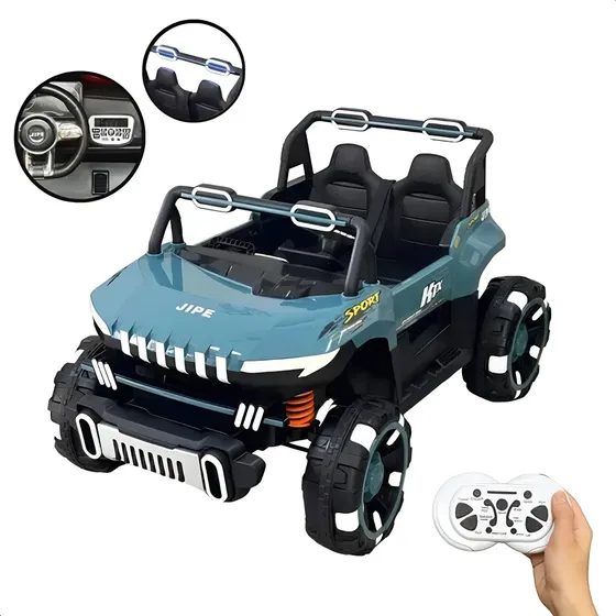 Jipe Carrinho Buggy Elétrico Infantil Uvt 12v 4x4 2 Lugares!