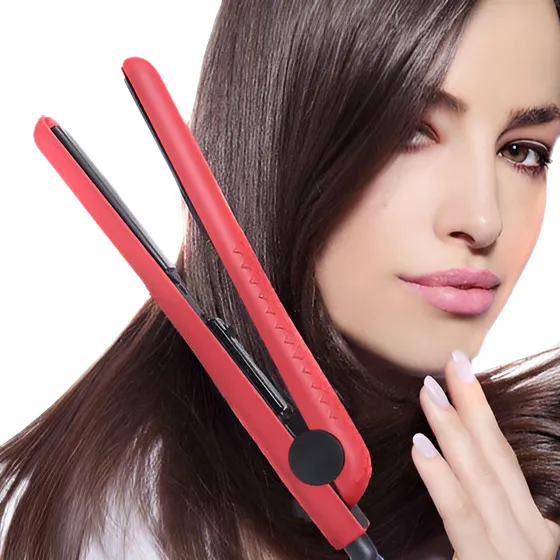 Plancha De Pelo Cerámica Alisa Y Rizado Temp Ajustable Para 