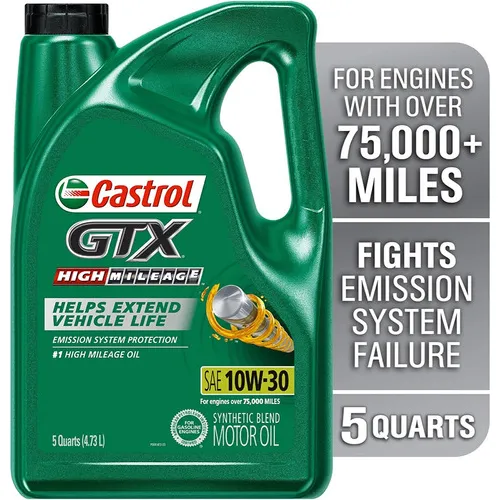 Aceite Castrol Gtx High Mileage 10w-30 Mezcla Sintética