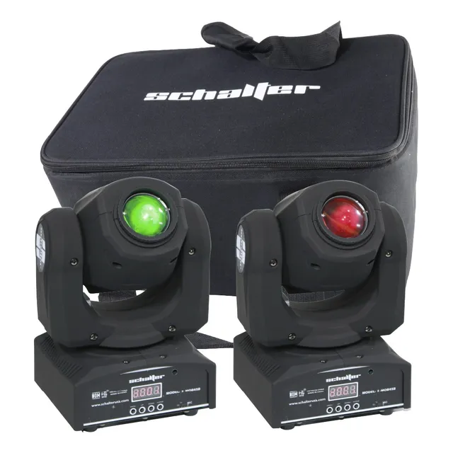 2 Mini Beam 45w Movil Gobos Led Alta Velocidad Mochila Msi