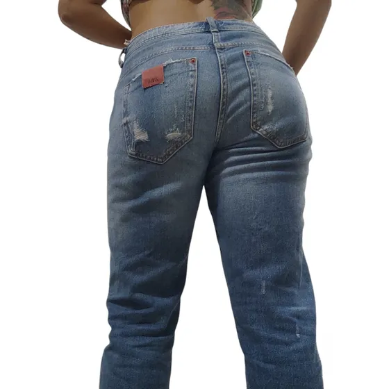 Pantalón Zara Rasgado Talla 34