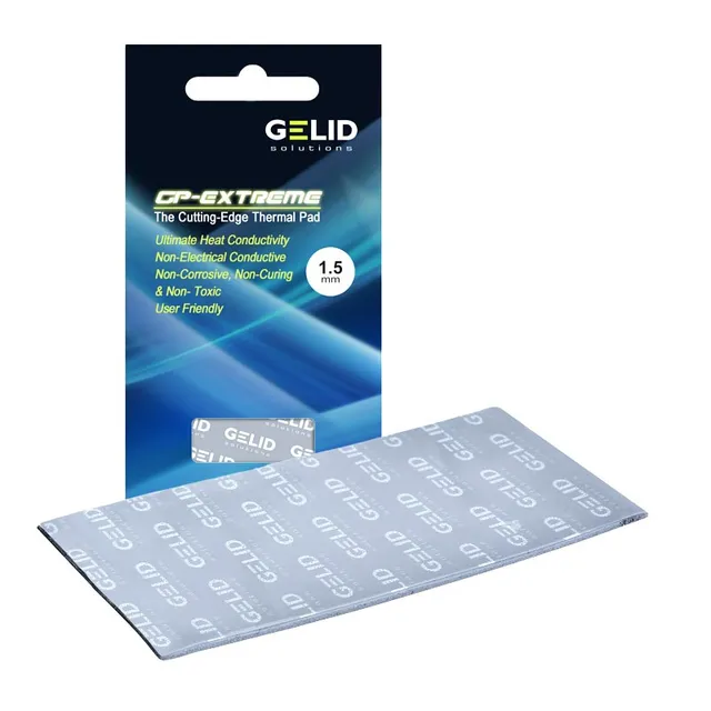 Pad Térmico Gelid Gp-extreme Tp-gp01-c 80x40x1.5mm 12w/mk Color Gris Oscuro