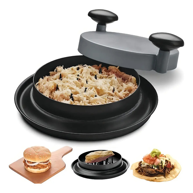 Desfiador Triturador Manual De Alimentos Carne Frango Agora! Cor Preto