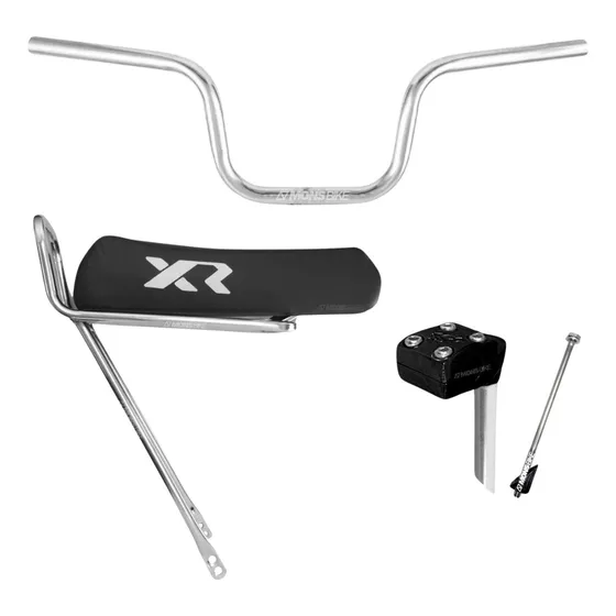 Banco Mobilete Bike Motorizada +garupa +guidão Cargo +mesa Comprimento 480 mm Cor Cromado Largura 170 mm
